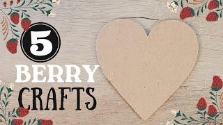 5 Deliciously Cute Strawberry Crafts DIYS Tutorial! 