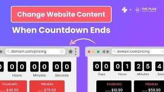 How to Change Website Content When Countdown Timer Ends In Elementor (Part 4/5)