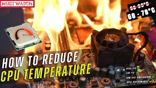  HOW TO REDUCE CPU TEMPERATURE️ / MOST EFFECTIVE METHOD️️