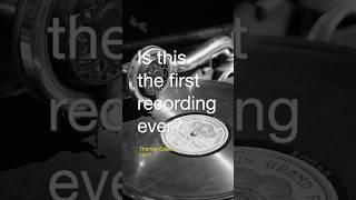 The first sound recording ever?!? #music #recording #history