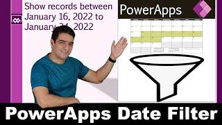 How to filter records on a date field in Power Apps