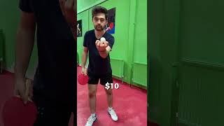 $1 VS $10 VS $1000 Table Tennis Racket  #tabletennis #pingpong #tenisdemesa