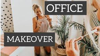 OFFICE MAKEOVER | WALLPAPER TRANSFORMATION