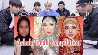 BTS REACTION Viral TikTok Of Ashoka Trend Compilation #1million #tiktok #pakistan #india