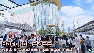 Walking around Beautiful places at Siam Paragon mall , Bangkok Thailand , city walk