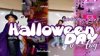 Halloween Day Vlog! school day, trick or treating&more|Highschool Diaries S2 ep.12