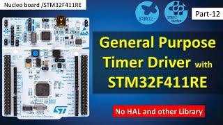 12 General Purpose Timer driver with stm32F4 Nucleo Board