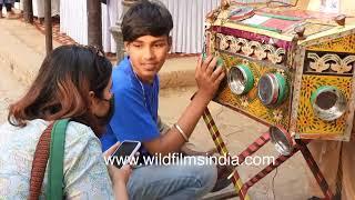 Bioscope magic from olden days: Watching movies old style at Suraj Kund, mobile phone takes pictures