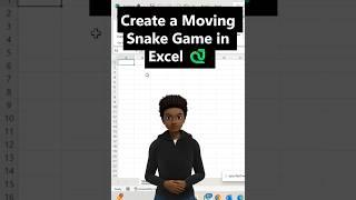 Create a moving snake  game in Excel #excel