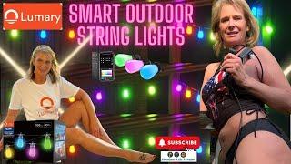 See How Lumary Smart Outdoor Color Changing Bulb String Lights Will Transform Your Outdoor Space!