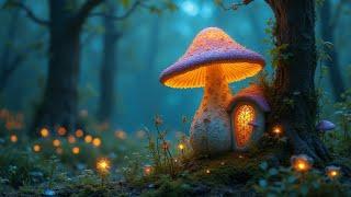 ENCHANTED MUSHROOM Background Loop  No Copyright Background | AI Video Generated Loop (HD)