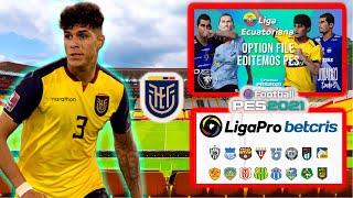 PES 2021 LIGA PRO ECUADOR 2022 + TRI ECUADOR QATAR 2022 OPTION FILE