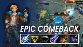 BUILD EZREAL LOL WILD RIFT - EPIC COMEBACK GAMEPLAY