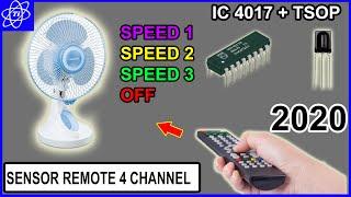 4 Channel Remote Control Circuit Diagram - IC 4017 + TSOP | TRIK ID