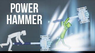 New Update Weapon !!! Power Hammer - People Playground vs Melon Playground