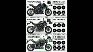 Kawasaki Z1000 vs Z900 vs Z800 #shorts #bike #supernaked