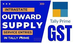 Intrastate Outward Supply Of Service GST Entries in Tally Prime