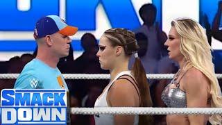 WWE - John Cena Vs. Ronda Rousey Vs. Charollete Flair - Triple Threat Match | WWE July 27, 2024