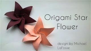 Origami Star Flower (design by Michael LaFosse)