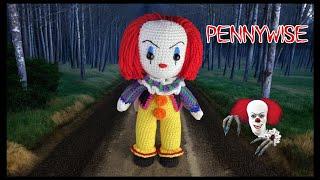 PENNYWISE AMIGURUMI TUTORIAL 2/4 #it #pennywiseacrochet #halloween #halloweenamigurumi