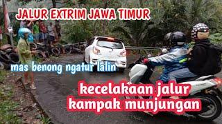 jalur tengkoraknya jawa timur sering terjadi kecalakaan #munjungantrenggalek #trukkejurang