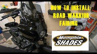 How to: Install Memphis Shades Road Warrior Fairing on a Harley Davidson Sportster 883