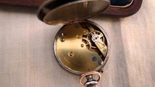 ANTIQUE STERLING SILVER LADIES POCKET WATCH