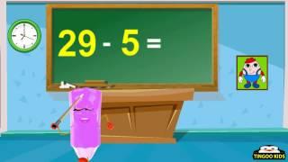 Homeschool Tutorial Videos | How To Subtract 29 | Kids Math Online Education