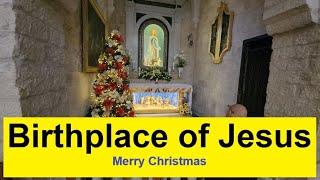 Jesus was born here: an informative tour of the Church of the Nativity in Bethlehem. Merry Christmas