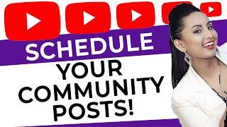 How to Schedule Posts in Youtube Community Tab [New Feature!]