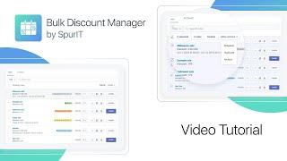 Bulk Discount & Sales Manager Shopify App - Tutorial Video by SpurIT