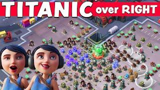 TITANIC SOLO over RIGHT  LEADERBOARD taskforce - BOOM BEACH operation gameplay/attack strategy/tips