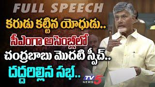 జగన్ లా**.. | AP CM Chandrababu Naidu FIRST INTERESTING ASSEMBLY SPEECH | TV5 News