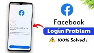 Solved Facebook Page Isn't Not Available at the Moment | Facebook Account Login Error 2024