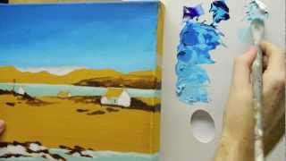 How to paint skies in Acrylics: Simple painting tips to painting skies with acrylics