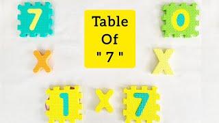 Table Of 7 | 7 Multiplication | Maths Table | Learn Multiplication | 7 Table | Learn Table