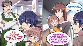 When I helped a girl was accused of stealing her mom who lived next door came [Manga Dub]