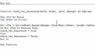 Check for Duplicates in a Range in VBA : Computer Programming