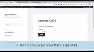 Jquery Validation For Contact Form 7 Pro - Custom Code Setup