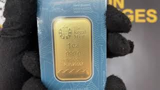 1 oz Britannia Gold Bar .9999 Fine at Bullion Exchanges