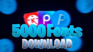 5000+ Fonts Pack In One Link | Fonts Pack For Pixellab And PicsArt English Font Download