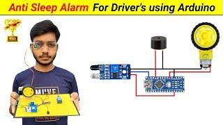 Anti sleep alarm for driver's || Inspire award project || science project || SKR Electronics Lab