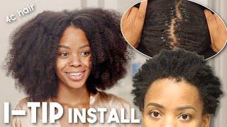 THIS IS MY HAIR!!! D.I.Y I-tip Install! Ft. CurlsQueen 