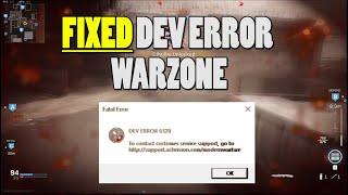 How To Fix Dev Errors COD WARZONE (Geforce & Radeon)