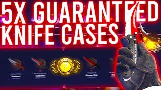 Opening 5x GUARANTEED KNIFE Only Cases!? (SKIN.CLUB)