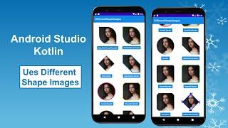 Android Studio kotlin Different shape imageview shape without library  java/kotlin