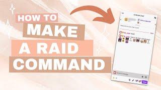 How to make a !RAID command with Emotes on Mix it Up!