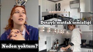 Neden yoktum? | Detaylı mutfak temizliği  #asmrcleaning