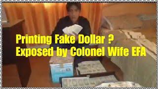 Francis Leo Marcos PRINTING FAKE DOLLARS? Exposed by EFA ..