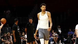 Victor Wembanyama Warm Up Routine Before Miami Heat vs Spurs Preseason Game